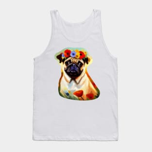 Florence the Flower Pug Tank Top
